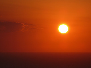 Fototapeta na wymiar Sunset on the Mediteran sea