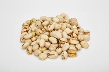 Charred cashew nuts in light containers