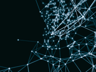 Abstract geometry surfaces, lines and points background, Used as digital wallpaper and technology background.
