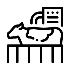 cow check icon vector. cow check sign. isolated contour symbol illustration