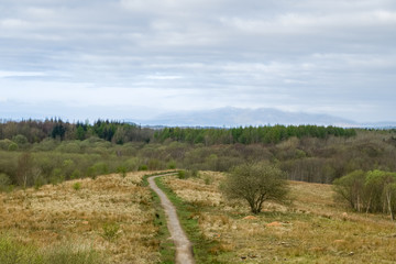 The Views from Cairnstone Mount in Irvine North Ayrshire Scotland.