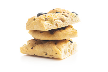 Homemade Italian Focaccia. Traditional Italian pastries