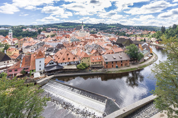 Fototapeta na wymiar Cesky Krumlov, UNESCO city in Czech republic 