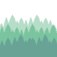 Background from forest trees silhouette