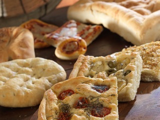 Pane Focaccia pizza tradizionale italiana