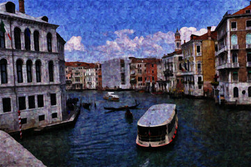 Venice Grand Canal 2 Impressionist Painting
