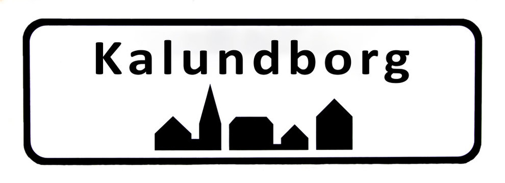 City sign of Kalundborg