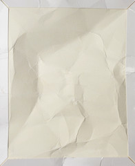 crumpled white cardboard texture, full frame