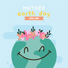 Happy mother earth day card