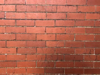 red brick wall