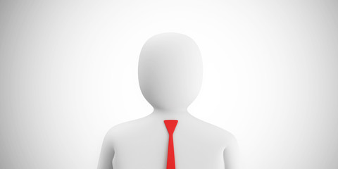 Close-up View of Man on gradient background