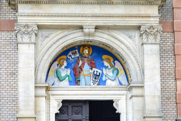Church of St. Wenceslas on Smichov. Prague. Czech Republic.