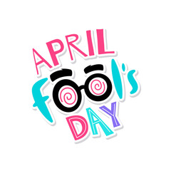 Obraz premium April fools poster