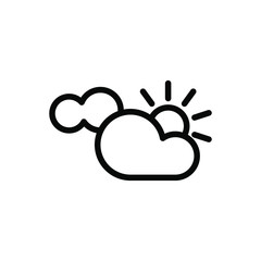 Partly cloudy icon template