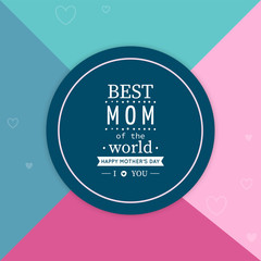 Poster for mom with text