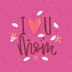 Poster for mom with text
