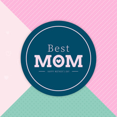 Poster for mom with text