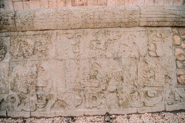 Ruins of the ancient Mayan civilization in Chichen Itza. Mexico.