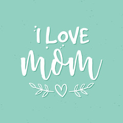 Obraz premium Poster for mom with text
