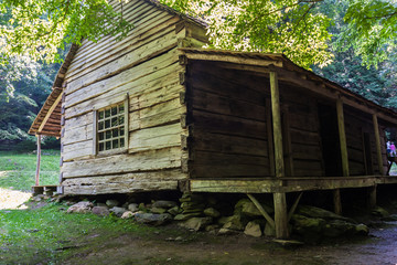 The Noah (Bud) Ogle Cabin In The Roaring Fork, Great Smoky Mountains National Park, Tennessee, USA