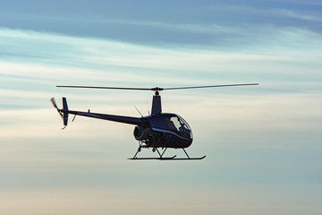 plane helicopter flying - obrazy, fototapety, plakaty