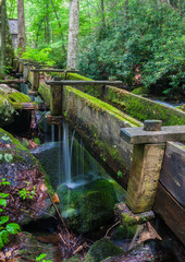 The Reagan Tub Mill On The Roaring Fork, Great Smoky Mountains National Park, Tennessee, USA