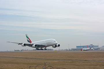 airplane, plane, aircraft, sky