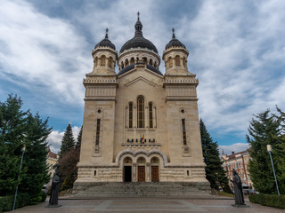 Fototapeta premium The Dormition of Theotokos Cathedral is the most famous Romanian Orthodox Cathedral in Cluj-Napoca