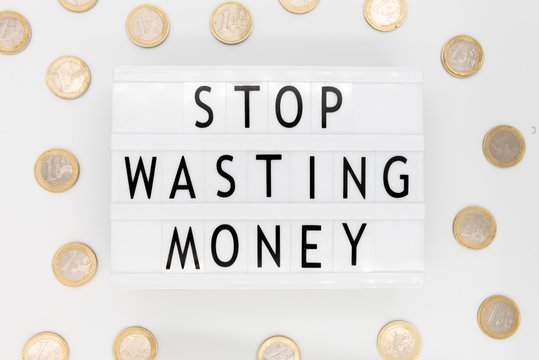 Obsessed With Shopping. Addicted Consumer Concept. Shopping Dumb Wasting Money. Stupid Things You Do With Your Money.