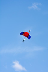 Fototapeta na wymiar skydiver flying