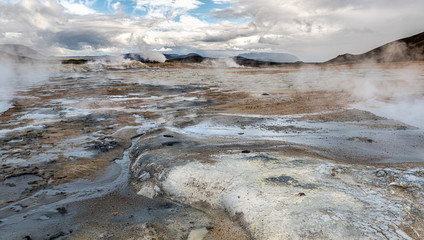 Hverir Geothermal Area in northern Iceland