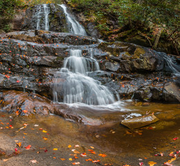 Fototapeta na wymiar Upper Laurel Falls, Smokey Mountains National Park, Tennessee, USA