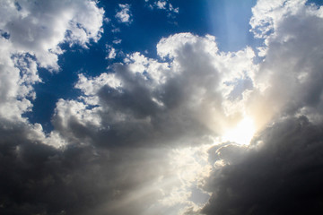 blue sky with clouds