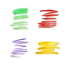 Abstract watercolor spot on white textured paper. Isolated. Hand-drawn background. Aquarelle brush stains on paper. For design, web, card, text, decoration, surfaces. Copy Space. Graffiti.