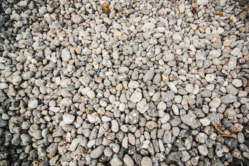 Web banner abstract smooth round pebbles sea texture background