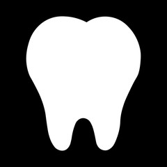 teeth icon dentist flat vector sign/symbol. For mobile user interface