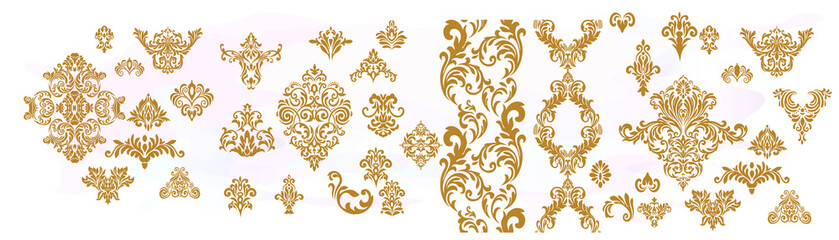 Vintage baroque ornament. Retro pattern antique style acanthus. Decorative design element filigree calligraphy vector.