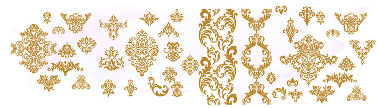 Vintage baroque ornament. Retro pattern antique style acanthus. Decorative design element filigree calligraphy vector.