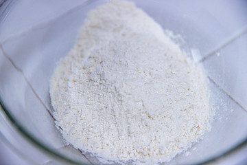 Bowl of all purpose flour used for baking