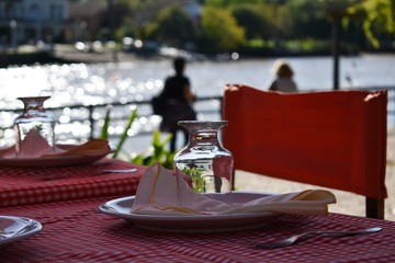 table setting for a dinner