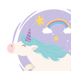unicorn happiness magical fantasy cartoon cute animal