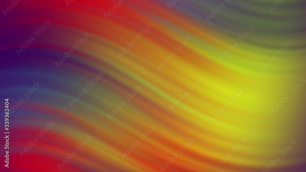 Poster bright colored seamless loop twisted gradient background.3d render rows colorful purple red yellow b