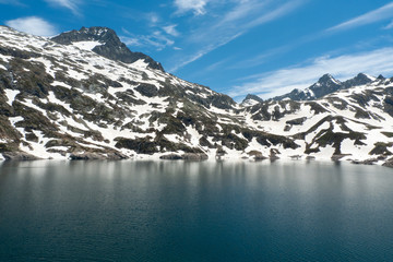 Lac d'Artouste, en los Pirineos Atlánticos.