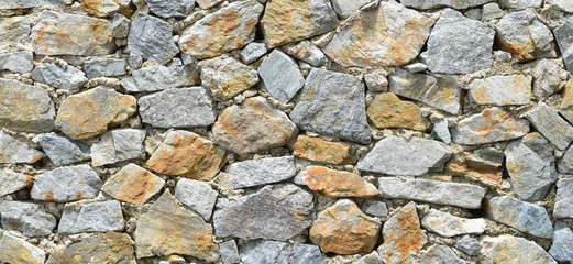 Stone background, texture of stone grey brick wall