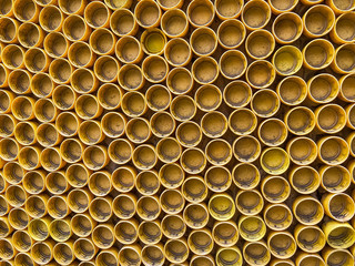 abstract background of yellow Bottle cap