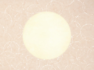 月とベージュの波紋-和柄背景