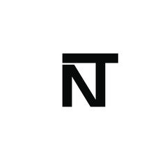 Obraz premium tn nt minimal logo icon desig vector
