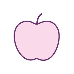 Apple line style icon vector design