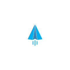 A logo vector with creative aircraft shape for brand/app icon