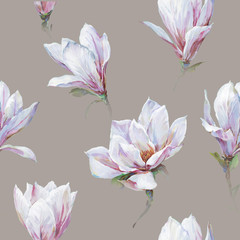 
Hand painted magnolia flower